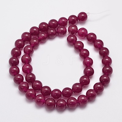 Natural & Dyed Malaysia Jade Bead Strands X-G-A146-8mm-A15-1
