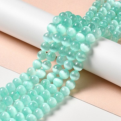 Natural Selenite Beads Strands G-P493-01G-1