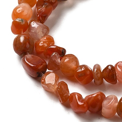 Natural South Red Agate Beads Strands G-D081-A07-1
