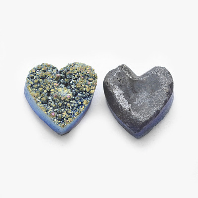 Natural Druzy Quartz Crystal Cabochons G-I207-01N-B-1