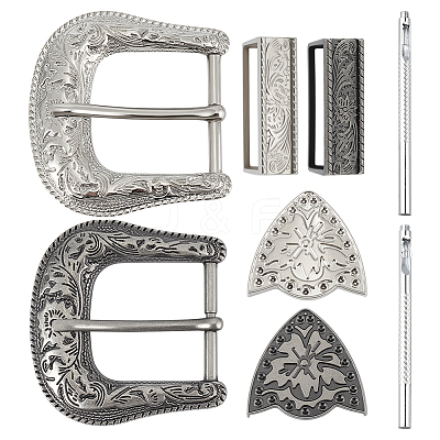 2Boxes 2 Colors Belt Alloy Buckle Sets FIND-BC0014-24-1