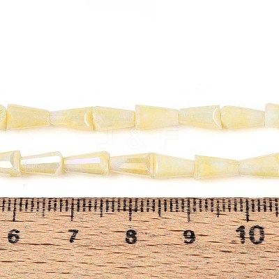 Anti-Tarnish Electroplate Glass Beads Strands GLAA-T025-27C-1