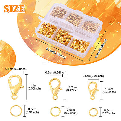 558Pcs 3 Styles Iron Open Jump Rings FIND-YW0007-77-1