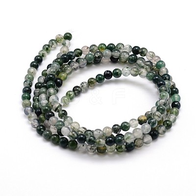 Natural Gemstone Round Bead Strands X-G-J303-07-4mm-1