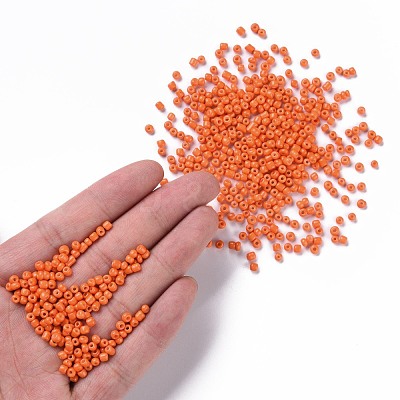 Baking Paint Glass Seed Beads SEED-US0003-4mm-K4-1