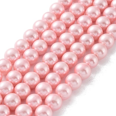 Shell Pearl Bead Strands BSHE-L025-06-8mm-1