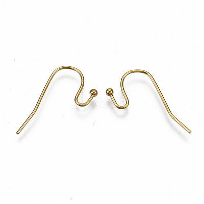 304 Stainless Steel Earring Hooks X-STAS-S111-005G-NR-1
