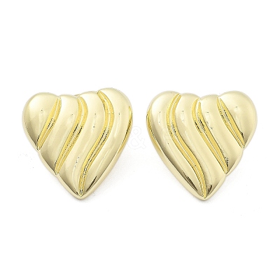 Brass Stud Earrings for Women EJEW-U035-03G-1