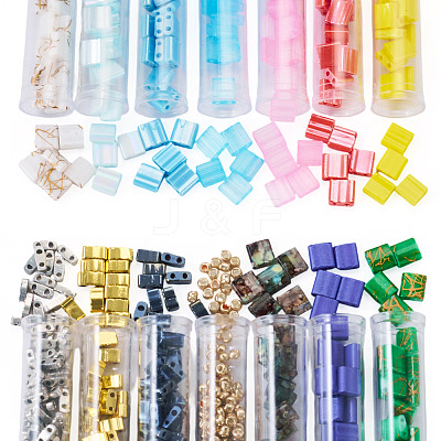 2-Hole Glass Seed Beads SEED-TA0001-65-1