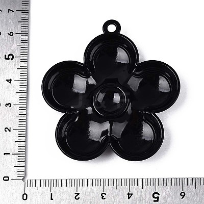 Spray Painted Alloy and Enamel Big Pendants PALLOY-T092-80A-1