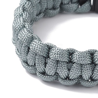 6Pcs 6 Colors 7 Inner Cores Polyester & Spandex Cord Braided Bracelets for Men Women BJEW-JB12509-1