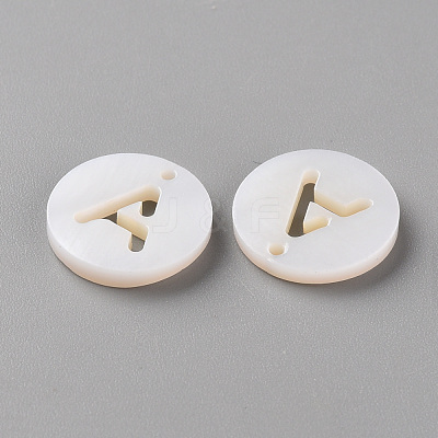 Natural Freshwater Shell Pendants SHEL-Q311-008A-1