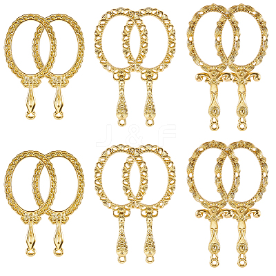 12Pcs 3 Styles Alloy Pendants FIND-SP0006-01-1