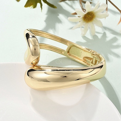 Alloy Hinged Bangles for Womrn BJEW-D312-01G-1