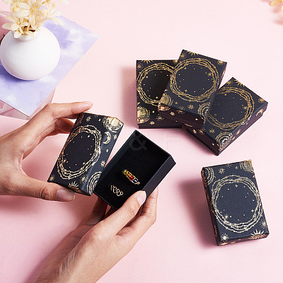 10Pcs Sun Moon Star Printed Cardboard Gift Boxes CBOX-TA0001-21D-1