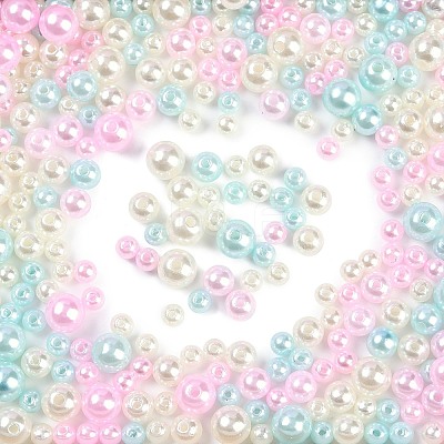ABS Plastic Imitation Pearl Beads KY-G030-01B-1