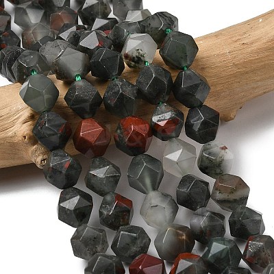 Natural African Bloodstone Beads Strands G-Z119-A28-03-1