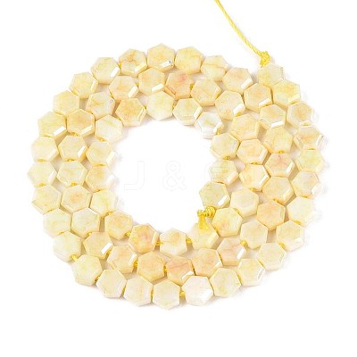 Anti-Tarnish Electroplate Glass Beads Strands GLAA-T028-6mm-02F-1