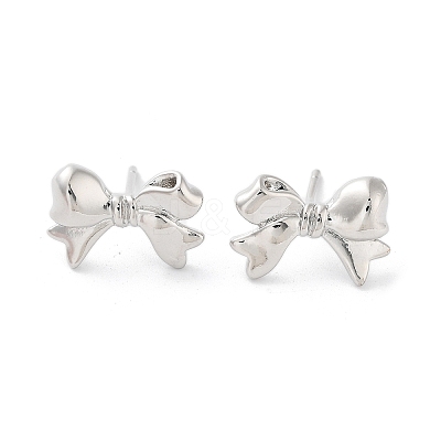 Rack Plating Brass Stud Earring EJEW-C081-29P-1