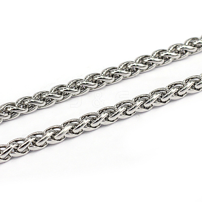 Tarnish Resistant 304 Stainless Steel Wheat Chains CHS-L001-30-4mm-1