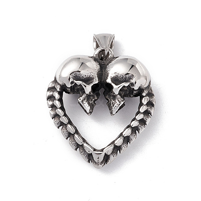 304 Stainless Steel Manual Polishing Pendants STAS-G267-17AS-1