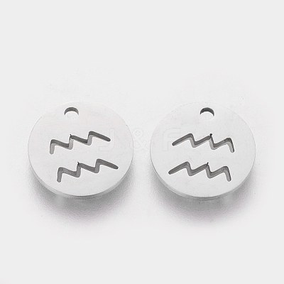 Non-Tarnish 304 Stainless Steel Charms STAS-Q201-T095-11-1