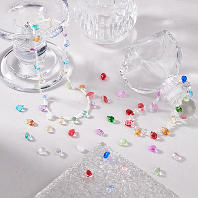 200Pcs 20 Colors Handmade Lampwork Beads LAMP-GA0001-11-1