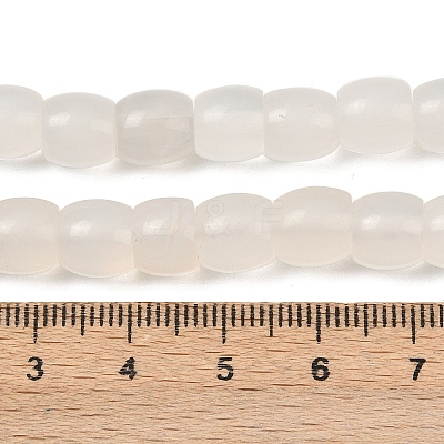 Natural Grey Agate Beads Strands G-C258-01-1