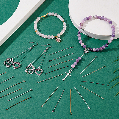 1200Pcs 6 Colors Alloy Eye Pins FIND-PH0025-40-1