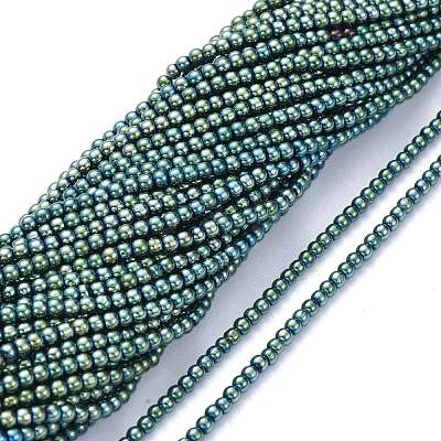 Electroplate Glass Beads Strands EGLA-K014-A-FP06-1