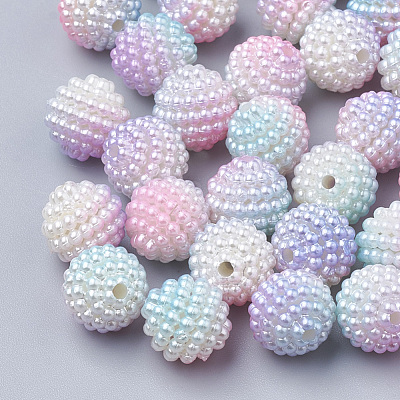 Imitation Pearl Acrylic Beads OACR-T004-12mm-11-1