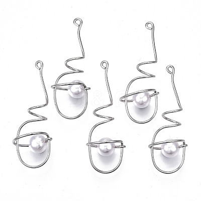 Rack Plating Alloy Wire Wrapped Big Pendants LS-PALLOY-S132-150P-RS-1