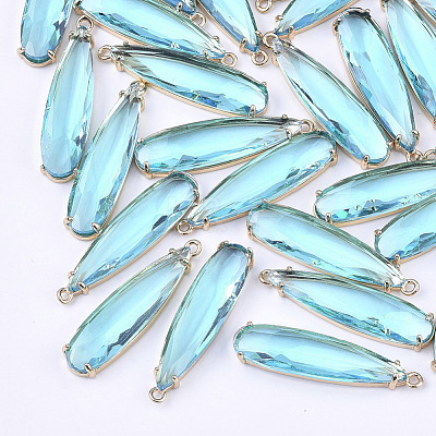 Transparent Glass Pendants X-GLAA-T007-15C-1