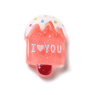 Opaque Resin Adhesive Back Cartoon Stickers RESI-K019-52-1