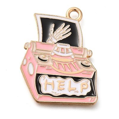 Alloy Enamel Pendants ENAM-Q508-03H-1