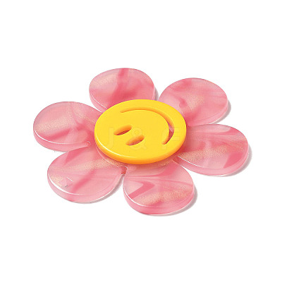 Two Tone Acrylic Big Pendants OACR-B008-D03-1