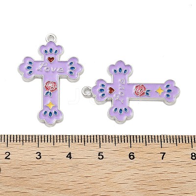 Rack Plating Alloy Enamel Pendants FIND-Z054-17P-01-1