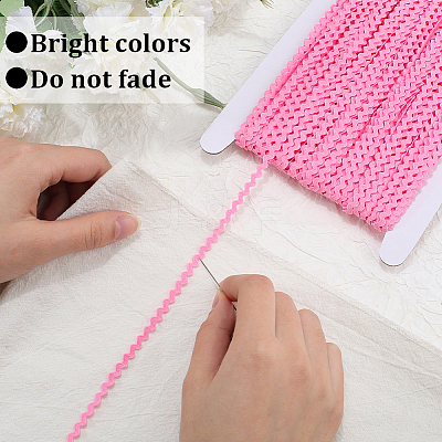 40M Polyester Wavy Fringe Trim Ribbon OCOR-GF0004-39B-1