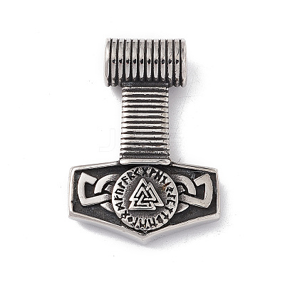 304 Stainless Steel Manual Polishing Pendants X-STAS-G267-20AS-1