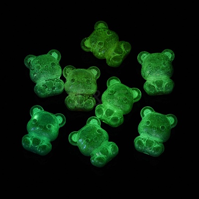 Luminous Opaque UV Plating Acrylic Beads OACR-Q204-17-1
