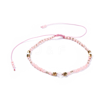 Adjustable Nylon Thread Braided Beads Bracelets BJEW-JB04379-1