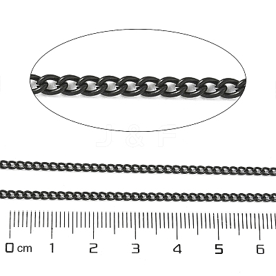Ion Plating(IP) 304 Stainless Steel Curb Chains CHS-L001-59-0.6mm-B-1