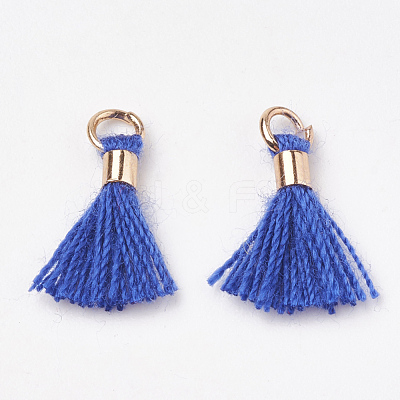 Polycotton(Polyester Cotton) Tassel Pendant Decorations FIND-S275-13G-1