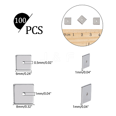 304 Stainless Steel Spacer Beads STAS-UN0008-18P-1