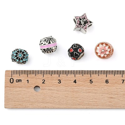 Alloy European Beads MPDL-S066-045-1