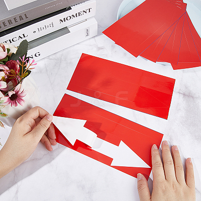 PVC Self Adhesive Arrow Label Stickers DIY-CP0013-44B-1