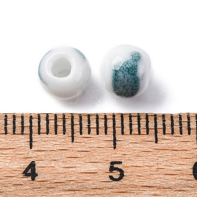 Bright Glazed Porcelain Beads PORC-D300-A-M-1