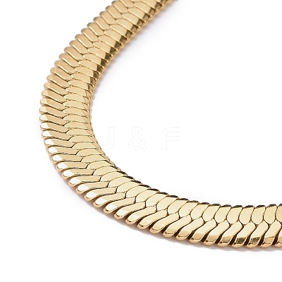 PVD Vacuum Plating 304 Stainless Steel Snake Chains Necklaces X-NJEW-O058-32G-1