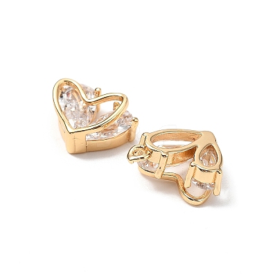 Brass Micro Pave Cubic Zirconia Pendants KK-A259-18G-02-1