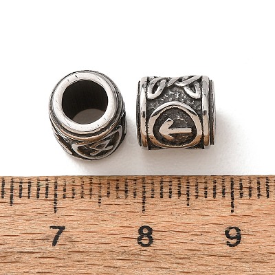 316 Surgical Stainless Steel European Beads SA-CBA7555-01AS-12-1